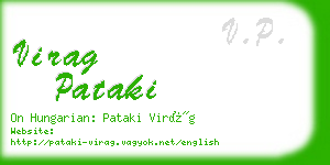 virag pataki business card